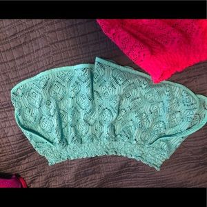 LOT 2 bathing suit cover-up shorts Medium